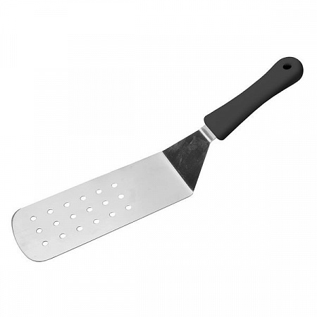 Лопатка 20*7,6 см перфорированная с пластиковой ручкой